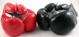 2 pair - I red I black 18oz gloves