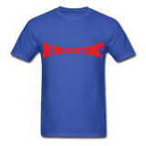 Do You Want Some fight Gear Logo Red on Blue T-shirt