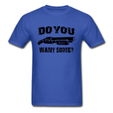 Shotgun Logo Black on Blue T-shirt