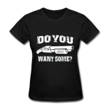 Shotgun Logo White on Black Women's T-shirt
