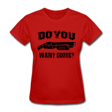 Shotgun Logo Black on Red Women's T-shirt