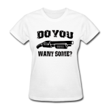 Shotgun Logo Black on White Women's T-shirt